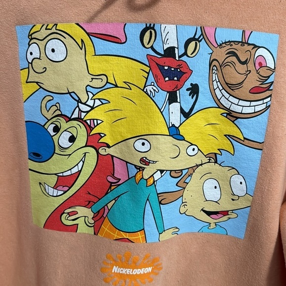 Nickelodeon Hoodie Men Sz Large, Women XL, good condition not perfect - Picture 5 of 8